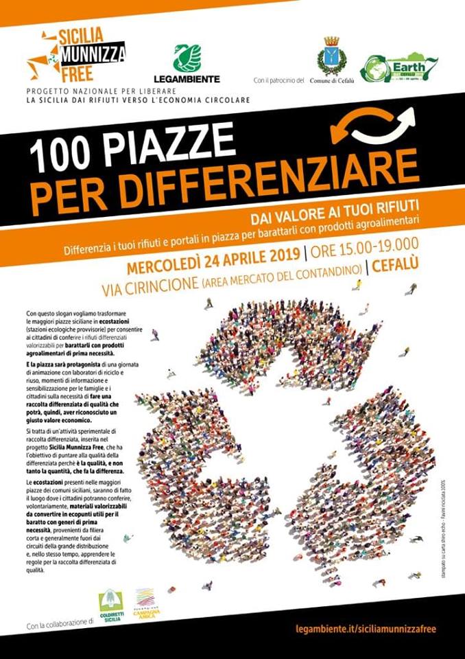 Earth Day Cefalù - 100 Piazze per differenziare - Cefalu