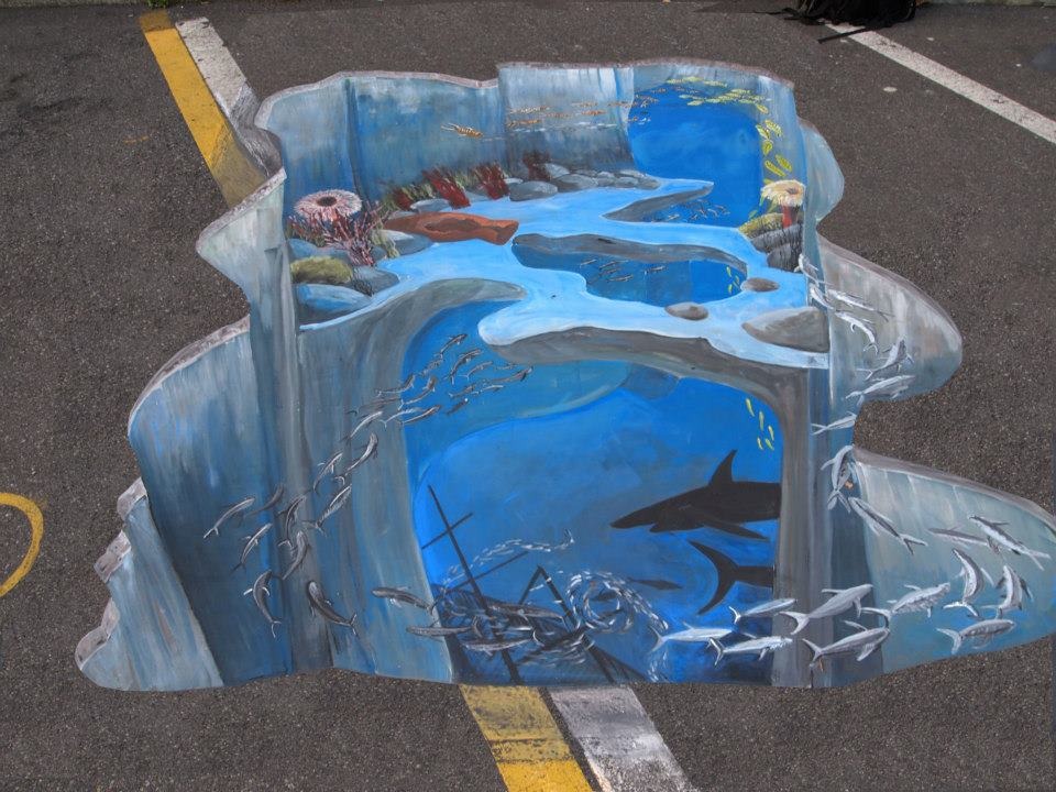 Earth Day Cefalu 3D Street Painting