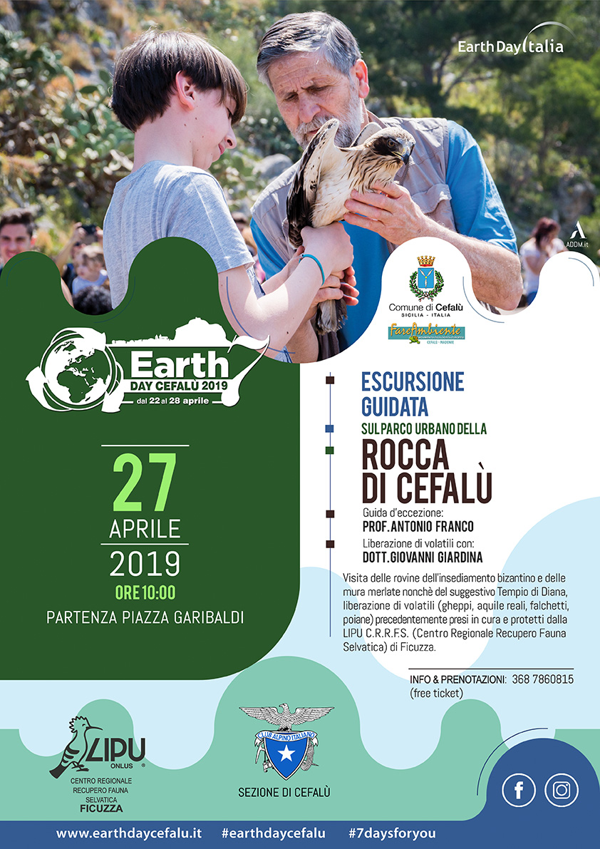Earth Day Cefalù 2019 - Escursione sulla Rocca e liberazione rapaci