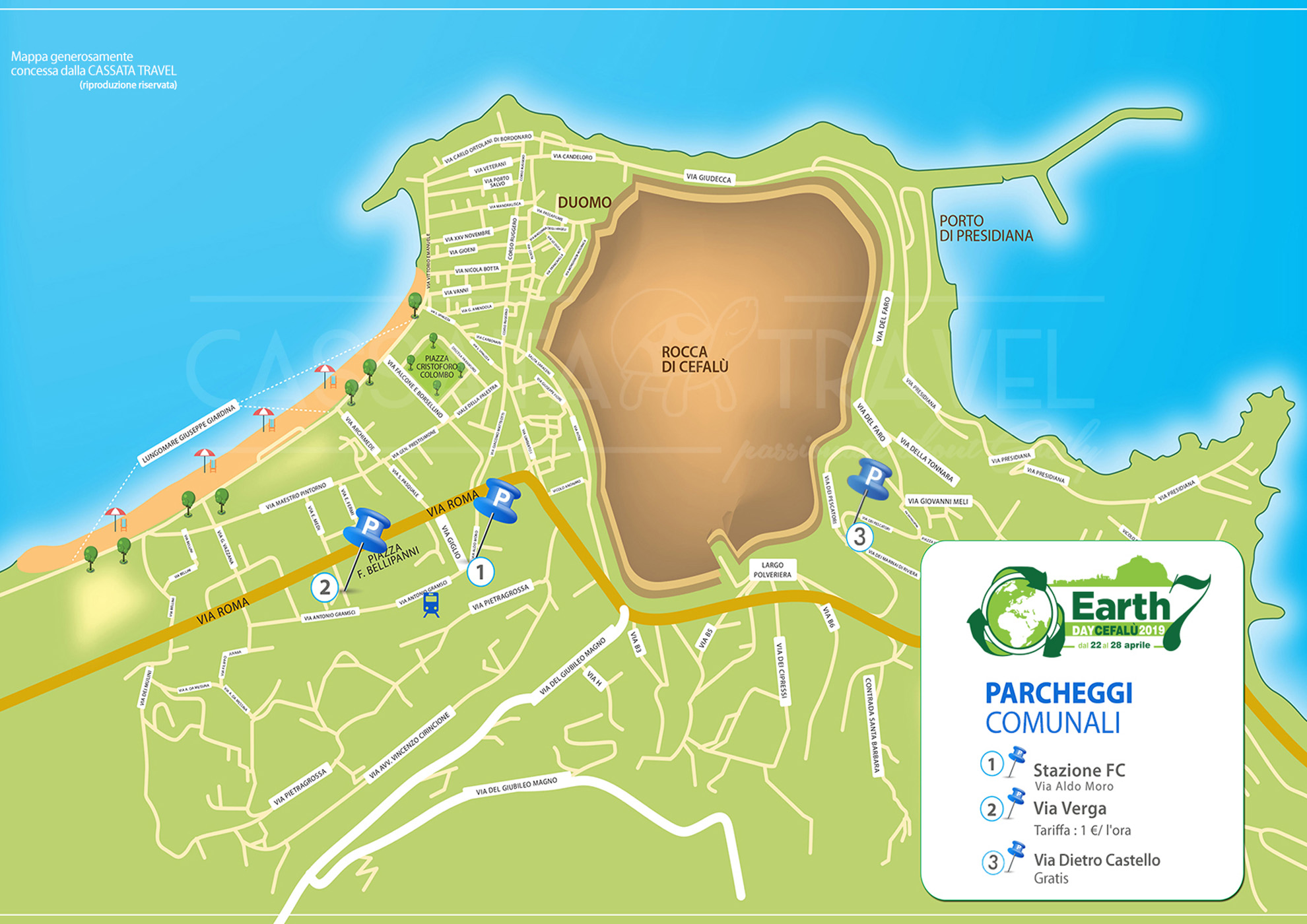 Where to park at Cefalu