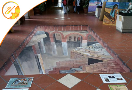 Earth Day Cefalu -3D STREET PAINTING